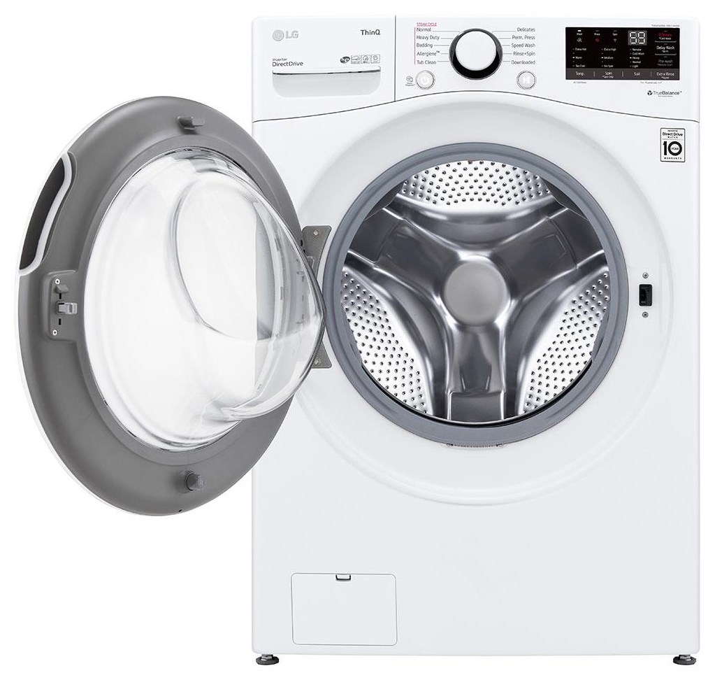 LG Appliances 800 07211 1 4.5 CF SMART WASHER White Furniture